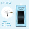 DIYDAY 7D 8D W Shape Eyelash Extension Premade Volume Fans W Shaped 3D 4D 5D 6D 7D 8D False Lashes for Makeup