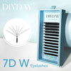 DIYDAY 7D 8D W Shape Eyelash Extension Premade Volume Fans W Shaped 3D 4D 5D 6D 7D 8D False Lashes for Makeup