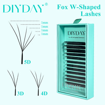 DIYDAY Fox 3D/4D/5D W-Shaped Lashes