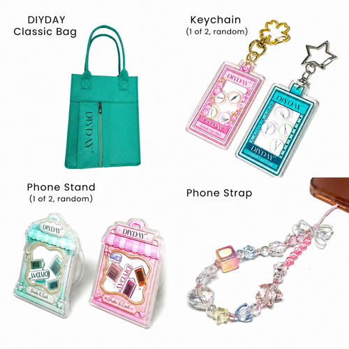 Keychain+Phone stand&strap+Bag