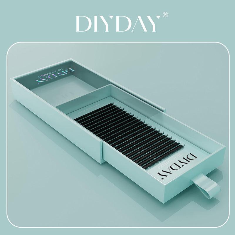 DIYDAY 0.05mm 0.07mm Individual Eyelash Extension Long Length Classic Lashes Extensions Trays