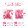 100pcs/bag Eyelash Glue Holder Flower Cups Ring