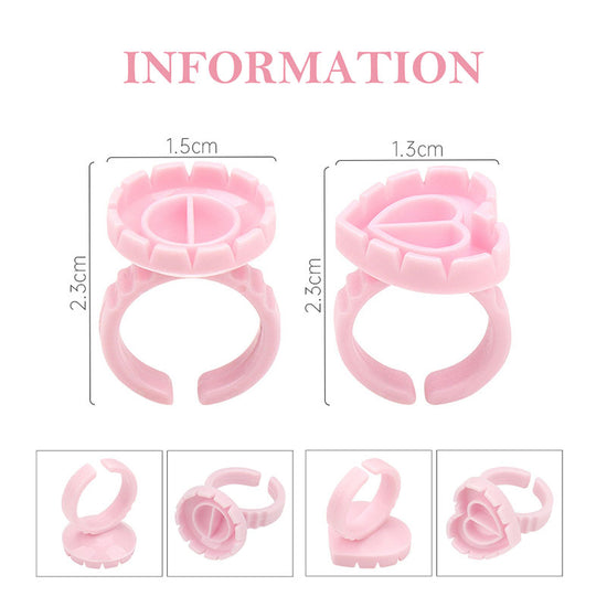 DIYDAY-Eyelash Glue Ring Flower CUP