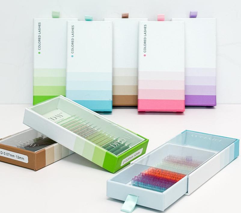DIYDAY Colorful Spectrum Lashes-C-0.07mm