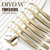 DIYDAY GD  Pro-Tweezer Fiber Tip Volume Isolation Lashes Extension Tweezer