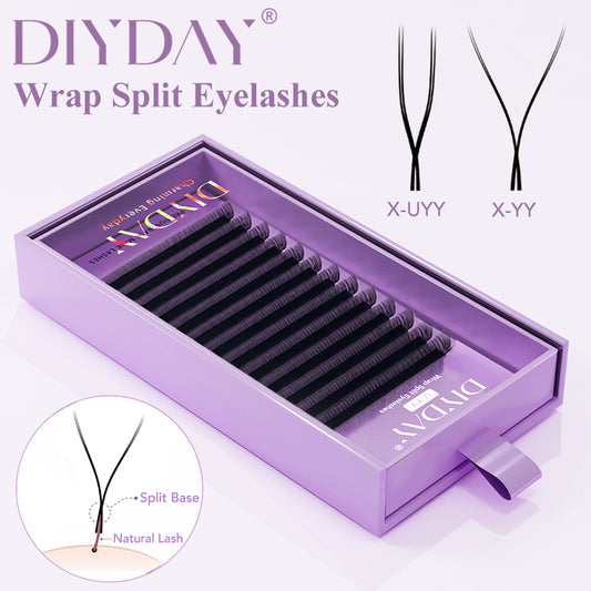 DIYDAY X-YY/X-UYY Wrap Split Eyelash Extension C/D 8-15mix