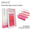 DIYDAY Colorful Spectrum Lashes-C-0.07mm eyelash