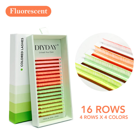 DIYDAY Colorful Spectrum Lashes-C-0.07mm