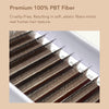DIYDAY Brown 3D/4D/5D W Eyelashes 12Rows-0.07mm-C/D