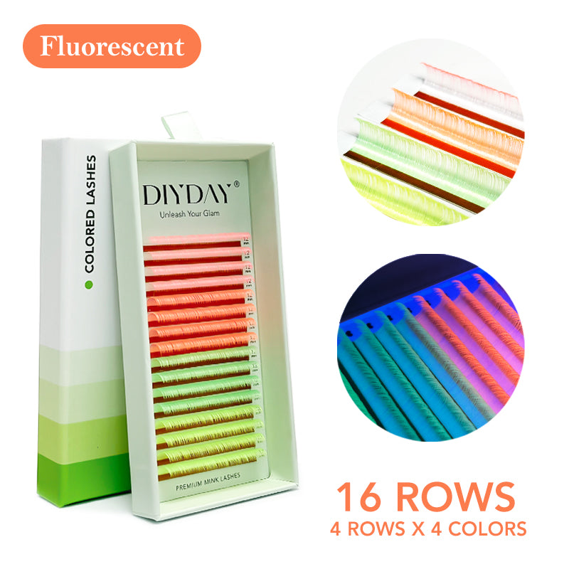 DIYDAY Colorful Spectrum Lashes-C-0.07mm