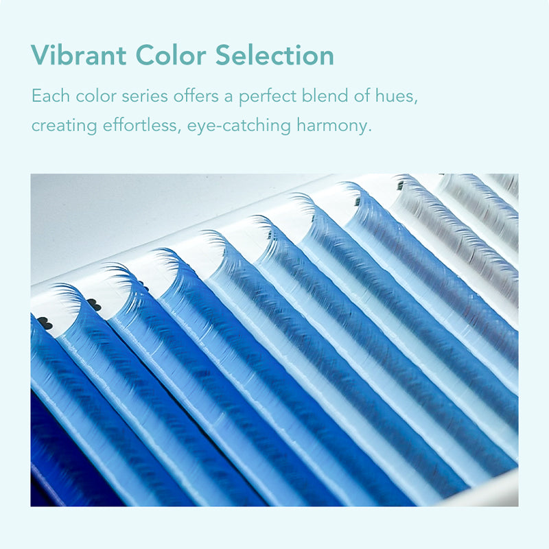 DIYDAY Colorful Spectrum Lashes-C-0.07mm eyelash
