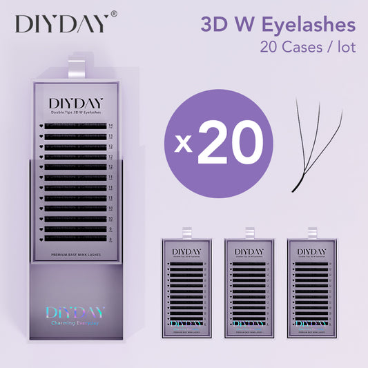 3D/4D/5D/6D Custom Lash Set 20pcs/30pcs, thickness 0.07, curl D