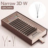 DIYDAY Brown Narrow YY/3/4/5D W Shape (Dark Brown) Eyelash Extension