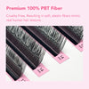 Pestañas postizas en forma de U DIYDAY, 12 filas, 0,07 mm, C/D 