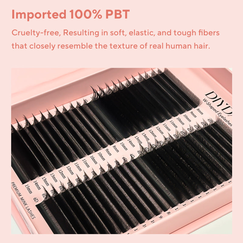 DIYDAY 48Rows Mega Pack Bigger Box 3D/4D/5D W Shaped Eyelash