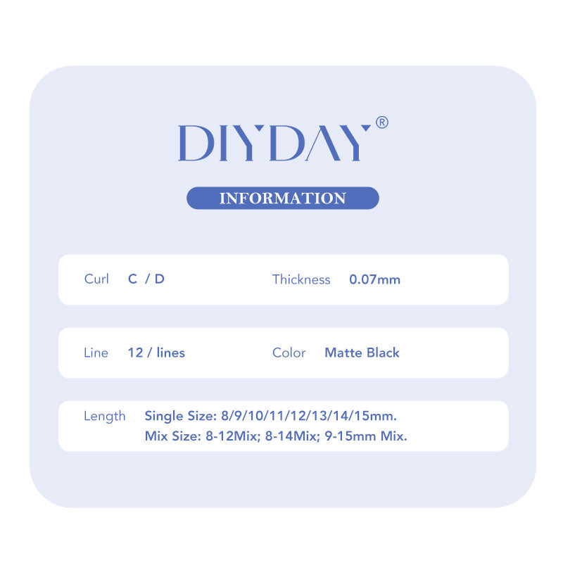 DIYDAY New 3D W Shape Eyelash Extensios-diydaylashes.com