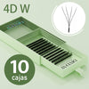Mexico DIYDAY Fast Deliver 10cases set 3D/4D/5D/6DW Shaped Eyelash Extension Premade Fan Lahes Fast Shipping from Mexico Warehouse