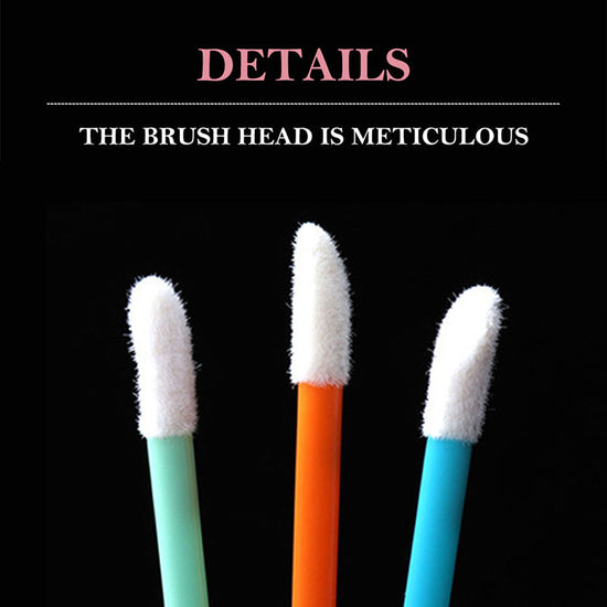 DIYDAY-50pcs Disposable Lips Brush Mascara Wands Cleaner Makeup Labiales Brushes