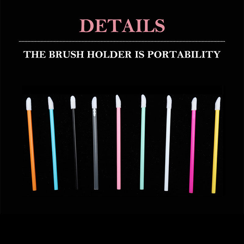 DIYDAY-50pcs Disposable Lips Brush Mascara Wands Cleaner Makeup Labiales Brushes