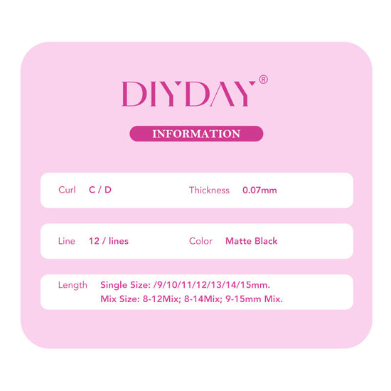 DIYDAY New Style 5D W Shape Eyelash Extensions - DIYDAY Official Store