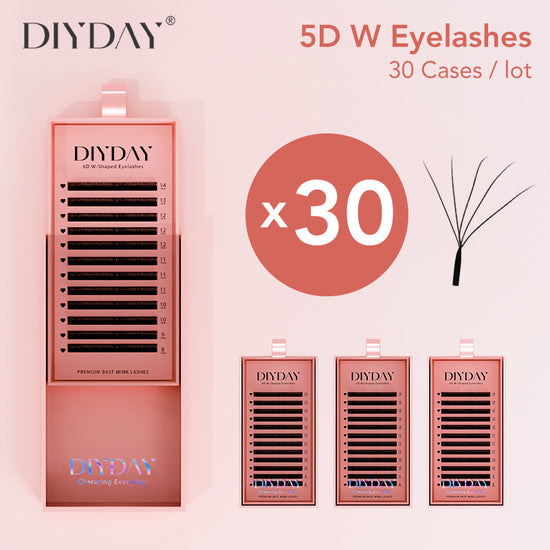 DIYDAY3D/4D/5D/6D Custom Lash Set 20pcs/30pcs, thickness 0.07, curl D