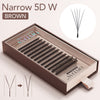 DIYDAY Brown Narrow YY/3/4/5D W Shape (Dark Brown) Eyelash Extension