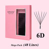DIYDAY 48Rows Mega Pack Bigger Box 3D/4D/5D/6D W Shaped Eyelash Extension