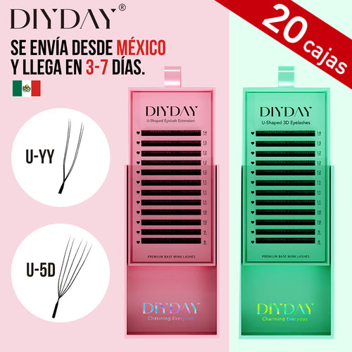 México DIYDAY Entrega rápida 20 cajas/juego U-YY/U-3D/U-4D/U-5D 0,07 mm Lahes Envío rápido desde el almacén de México