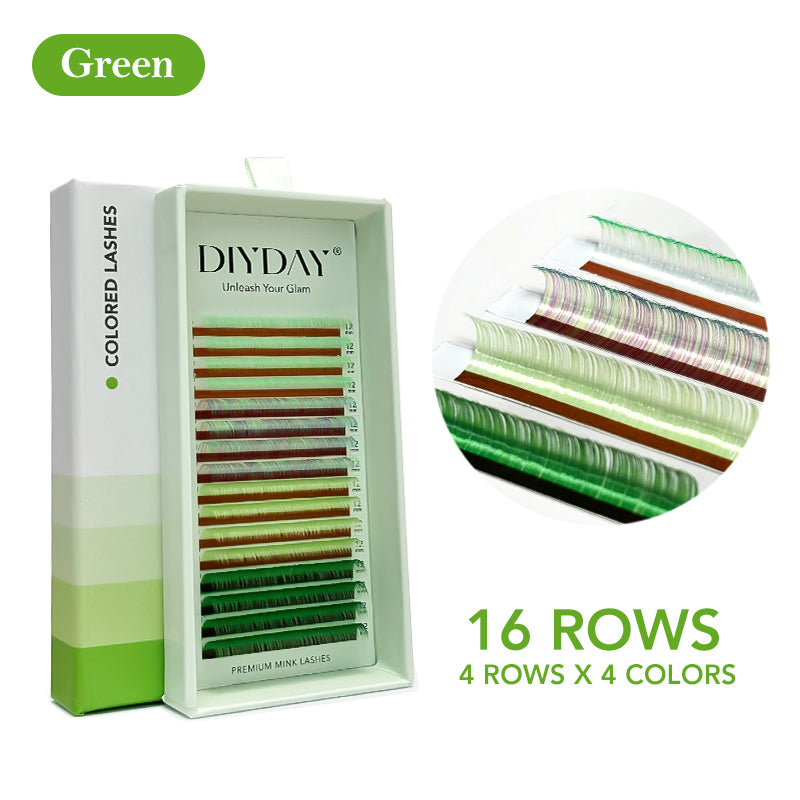 DIYDAY Colorful Spectrum Lashes-C-0.07mm