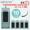 DIYDAY México - Entrega rápida - Juego de 20 extensiones de pestañas en forma de W, 6D, prefabricadas, envío rápido desde almacén en México.