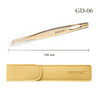 Pinzas de extensión de pestañas con aislamiento de volumen y punta de fibra DIYDAY GD Pro-Tweezer