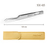 Pinzas de extensión de pestañas con aislamiento de volumen y punta de fibra DIYDAY SV Pro-Tweezer