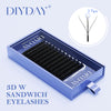 DIYDAY New 3D W Shape Eyelash Extensios-diydaylashes.com