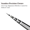DIYDAY Groove Lash Tweezers Stainless Steel Precision Isolation Eyelash Extension Tweezers New style Anti-Slip Groove Design